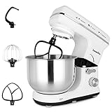 Stand Mixer,6 Speed 4L Tilt-Head Food Mixer LASANTEC 300W Powerful Motor Kitchen Electric Mixer with...