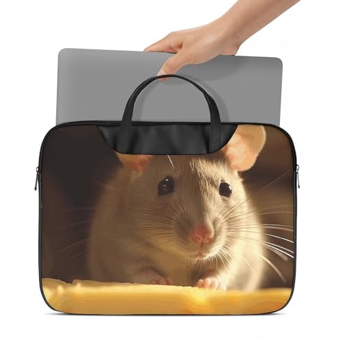 Rat Eats Cheese Laptop Shoulder Bag 17 Inch miniatura 2