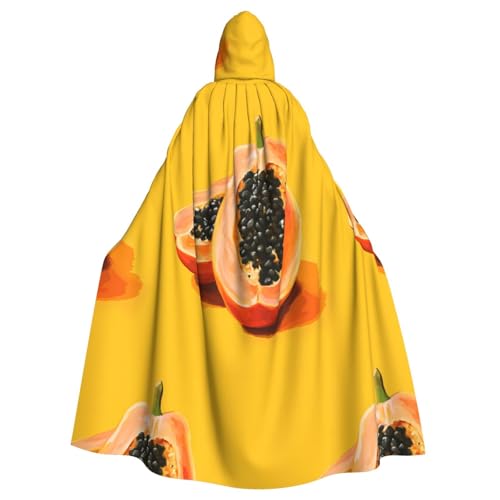 Veste à capuche papaye mixte en coton confortable pour adulte