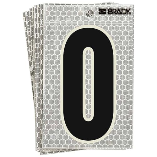 Lettres phosphorescentes pour marquage nocturne Brady 3010-O 52284 lot de 12