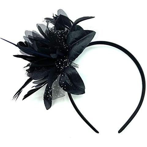 Black Feather Aliceband Fascinator for Events Cover