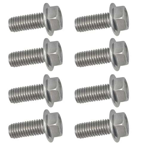 Image of Skid Plate Bolts Compatible with Toyota 4Runner Tacoma FJ Cruiser Tundra Sequoia Land Cruiser 304 Stainless Steel 12mm Hex Head 8 Pack