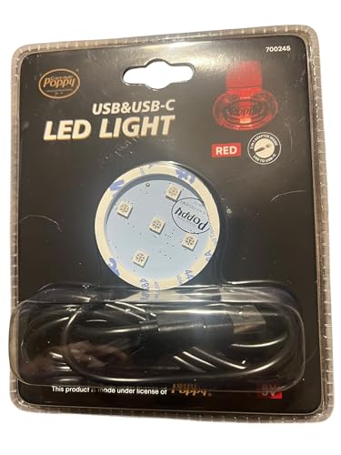 Gracemate Poppy Assainisseur d'air LED base rouge