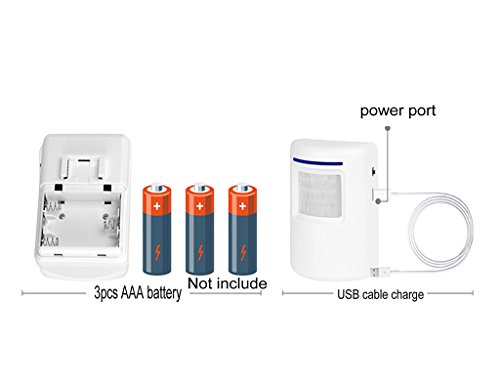 Enegg Wireless Home Security Driveway Alarm, Entry Alert, Visitor Door Bell Chime With 1 Plug-In Receiver And 2 Pir Motion Sensor Detector Alert System, Quality Sound And Led, 38 Melodies #TOP3