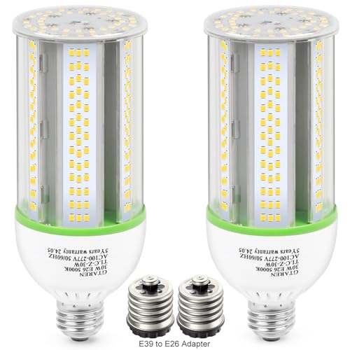 GTAREN 30W LED Corn Light Bulb 300W Equivalent 5000K Daylight E26/E39 Base 4200 Lumens - Replace CFL/HPS/HID Lamp for Home Basement Backyard Shop Barn