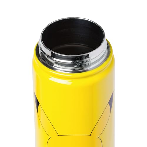 Image of Silver Buffalo Pokemon Pikachu, Stainless Steel Water Bottle, 20oz | Includes Swivel Handle, 0.59 Liters