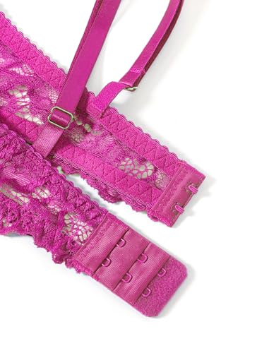 Image of Avidlove Sexy Lingerie Set for Women Lace Bra and Panty Sets Underwire Push Up Lace Lingerie Set XS-XXL