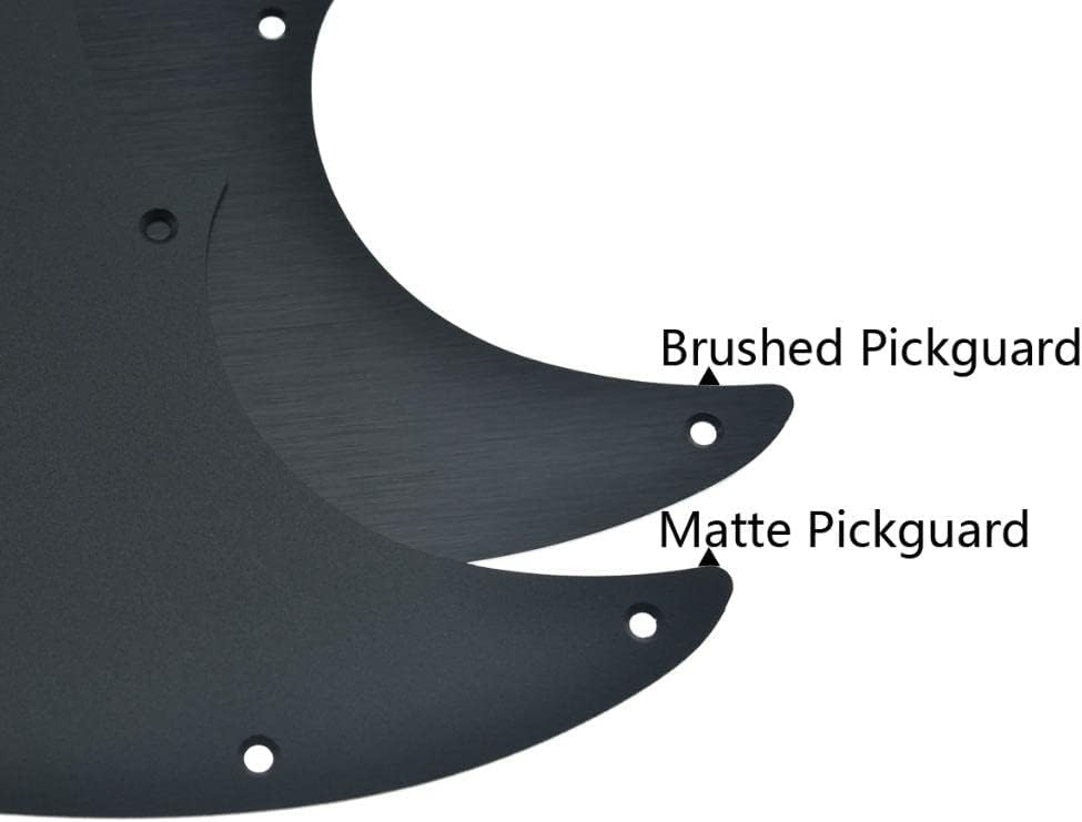 Dopro 11 Hole Matte Aluminum Strat SSS Pickguard Metal Anodized ST Pick Guard Scratch Plate for USA/Mexico ST/Strat Matte Black