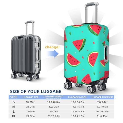 Spring Watermelon Travel Luggage Cover for Suitcase Anti-Scratch Fashion Suitcase Protector Washable Elastic Baggage Covers Fits 29-32 Inch Luggage for Travel Beach Holiday3