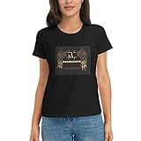 Ramm-Stein Damen Basic Shirts Rundhals Kurzarm Baumwolle Tops T-Shirt Basic Tees