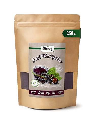 Biojoy Acai en polvo Еcologico (250 g), Bayas de Acai en Polvo (Euterpe oleracea Mart.)