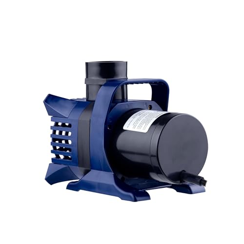 Image of Alpine Corporation 2100 GPH Submersible Water Pump with 33 FT Cord and Adapters for Ponds, Fountains, Waterfalls, and Water Circulation, 192 Watts 20 FT Lift Quiet Operation Vertical /Horizontal