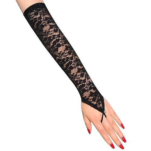 Guantes Y2k manguitos de brazo de moda para mujer accesorio de punto 2