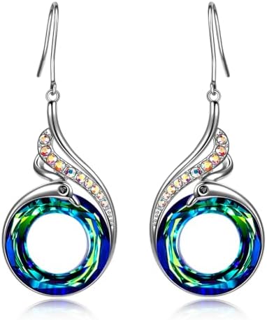 Kate Lynn Phoenix Earrings for Women, Crystal Earrings Jewelry for Women, Birthday Gifts for Women Wife Girlfriend Mom Grandma, Unique Earrings for Christmas Mothers Day
