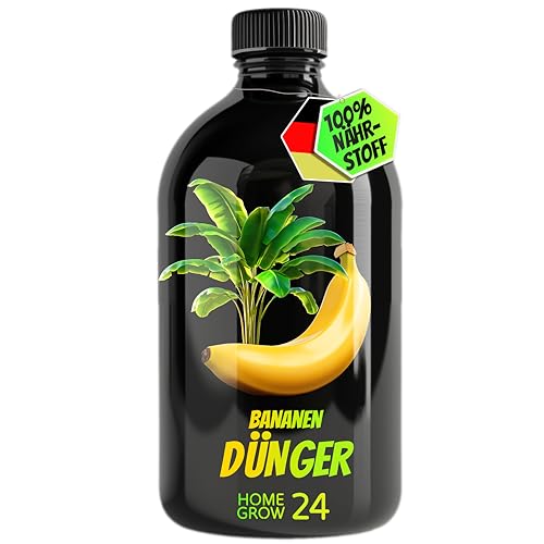 Homegrow24 Bananen Dünger Dünger für alle Bananenpflanzen 500 ml Vitalstoffkomplex mit effektiven Mikroorganismen und organischer Pflanzenkohle 100% Natürlich für üppiges Wachstum