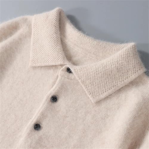 Dcvmvmn Men's Cashmere Sweater Casual Business Pullover Winter Warm Knit Base Jumper Rusts3