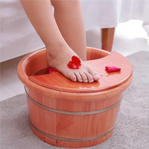 Tina de Baño para Pies de Madera con Tapa 25x42cm miniatura 6