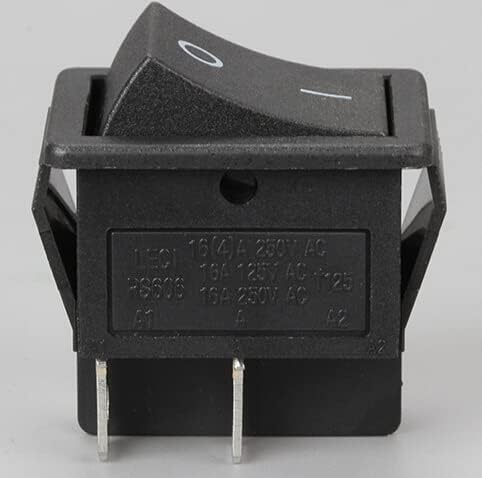Rocker Switch 4 Pin 250V 16A 10000 Cycles | Black rocker switch, 4-pin, 250V/16A, durable 10000 cycles, size 30.5x25x27.6mm