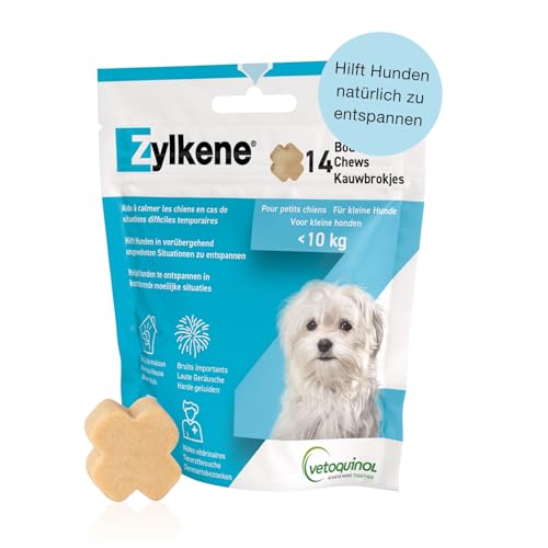 Zylkene® Chews (14 x) Zur Stressreduzierung | Für kleine Hunde | Ergänzungsfuttermittel für mehr Wohlbefinden in ungewohnten Situationen | Für kleine Hunde  10 kg