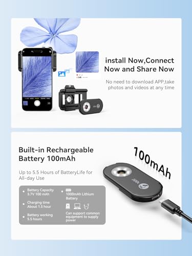 Image of MIAO LAB 300X Phone Microscope Lens, Phone Camera Micro Lens with Universal Clip /LED Light /CPL, Mini Pocket Microscope Attachment Fit for iPhone 16 /15 /14 /13, and Most Smartphone