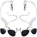 Gejoy 4 Pieces Playing Cosplay Toy Includes Earpiece Earplugs Acoustic Tube Headset and Sunglasses