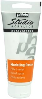PEBEO 524128 Studio Acrylics Auxiliaries - Modelling Paste 100ml tube,White