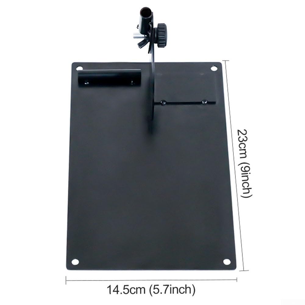 Placa de alineación de entrenador de swing de golf, soporte de palo de ángulo ajustable para calibración de columpio, ayuda de estabilidad de base de hierro pesado para práctica, color