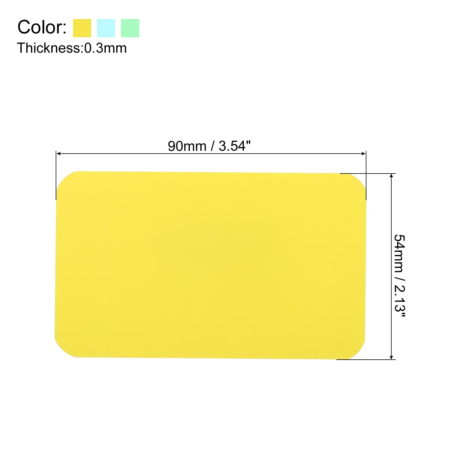 PATIKIL 3.5" x 2" Blank Paper Business Cards - Image 2