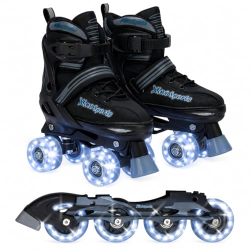 Xino Sports 2 in 1 Adjustable Combo Skates - Pro Quality - Beginner...