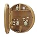 Armoires À Miroir De Salle De Bain Armoire À Miroir Ronde De Salle De Bain Miroir Rond Mural De Maquillage De Salle De Bain Armoire À Miroir Intelligente en Bois Massif avec Lumière