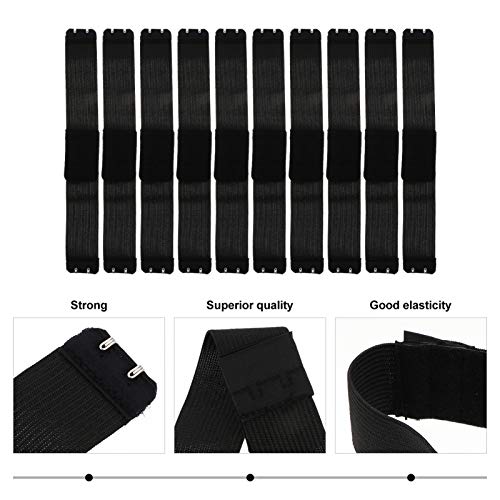 FRCOLOR 10Pcs 3. Faixa de Sutiã Elástica de 2Cm Extensor de Alça de Sutiã Extensível Alça de Peruca