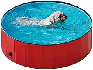 WMLBK Pet Bath Swimming Pool-Mini Pet Swimming Pool -Foldable Paddling-Cat Dog Bathtub-Foldable Dogs Cats Padding Pool (30x10cm)