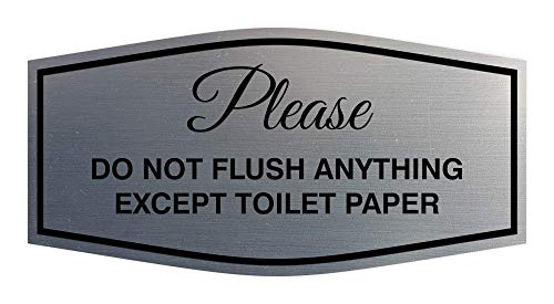 Panneau de papier toilette contre les canalisations bouchées