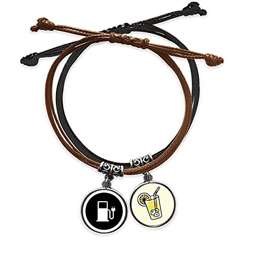 Bracelet corde main chaîne cuir fini les bijoux fragiles
