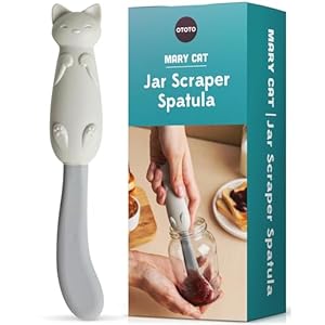 OTOTO Jar Scraper Spatula – Silicone Sc...