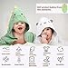 CandyHome 12 PCS Baby Bath Towels Set for Infants Toddlers, 4 PCS Animal Hooded Baby Towels & 8 PCS Washcloths Set, Ultra Absorbent Cute Soft Newborn Bath Essentials Gifts for Boys & Girls