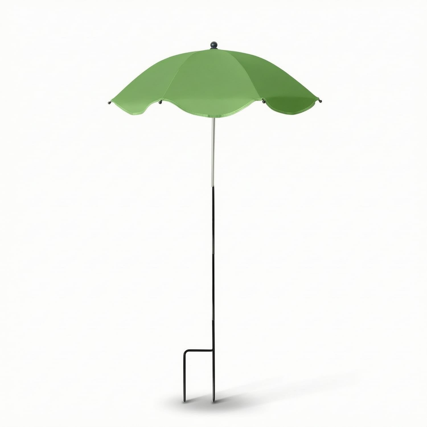 Ground-Insert Plant Protection Umbrella Scalloped-Edge Garden Plant Shade Umbrella Overhead Sturdy for Gardeners, Courtyards, Patios, Balconies, Green, Lace-image-41
