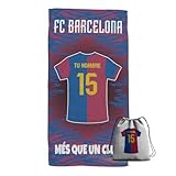 ZPBULI+ Toalla Playa Personalizada con Nombres y Fotos - Toalla de fútbol...