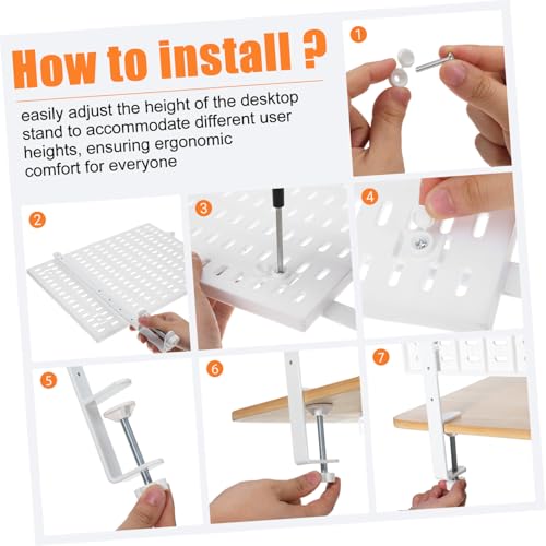 Support de table réglable LABRIMP pour stabiliser un plan de travail grâce à sa pince. - 4