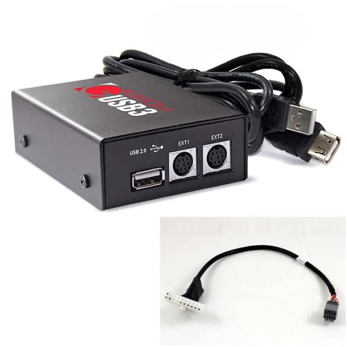 GROM kit audio Intégration USB3 pour clé USB, iPod / iPhone ou les téléphones Android pour Chrysler / Dodge / Jeep Cover