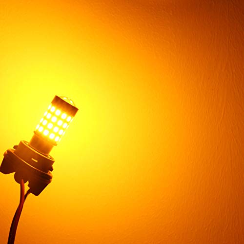image for Alla Lighting 1000Lm 51-SMD Extremely Super Bright Amber Yellow BAU15S