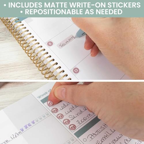 bloom daily planners Calendar Essentials Planner Stickers - 8 Sheets, 1629 Stickers Per Pack! - Color Coordinating Monthly Headings, Dates, Icons, Etc. - Retro Rainbow - Thumbnail 6