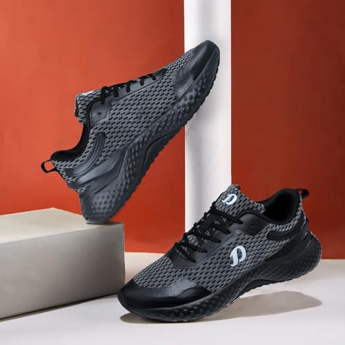 Image of DOCTOR EXTRA SOFT Men's Running Shoes - Lightweight Breathable Sports Sneakers with Memory Foam Cushioned EVA Sole, Shock Absorbing Walking Jogging Gym Training, Slip-On Casual Athletic Wear D-2015