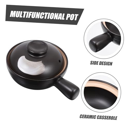 Casserole en céramique noire design solide esthétique minimaliste - 8