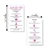 Lash Lift + Tint Aftercare Instruction Cards | 50 Pack | 2 x 3.5 inches Business Card Size | Eyelash Lift and Tint Kit at home diy aftercare supplies | White with Pink Icon Design