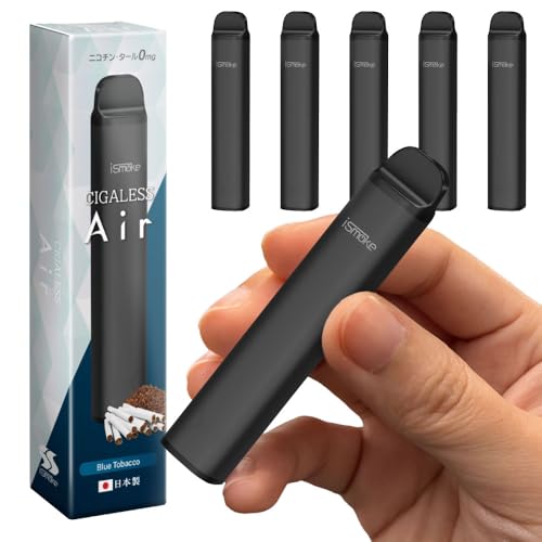ismoke CIGALESS Air 0mg dq^oR ĝ 2500z\ VAPE e  jR` ^[ ACX[N VKX GAt[ o͒ (d 0mg, u[^oR 5{)