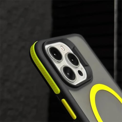 Coque iPhone 16 Pro Max antichoc résistant aux chutes, étui magnétique gris