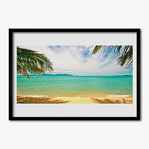 Image murale salon affiche encadrée 70x50 cm paysage de mer déco chambre cuisine cadre MDF
