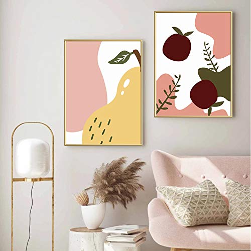 Peintures sur toile de fruits abstraits pour habiller un mur vide