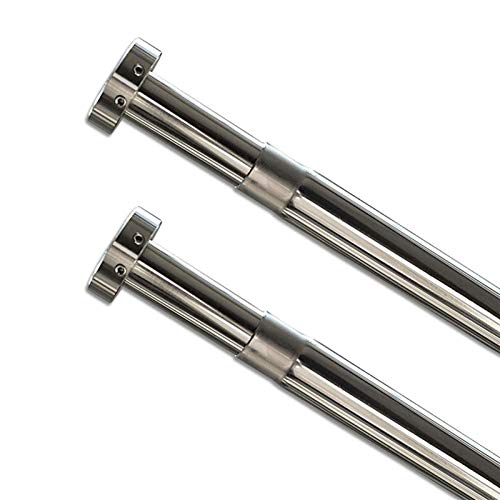 Tringle en acier inoxydable de haute qualité extensible jusqu'à 310 cm pour rideau